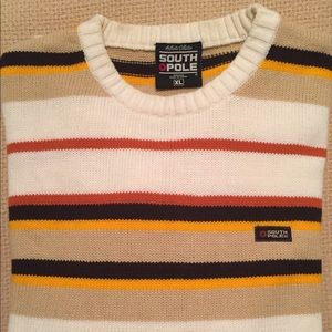 Striped South Pole Sweater ~ Men's